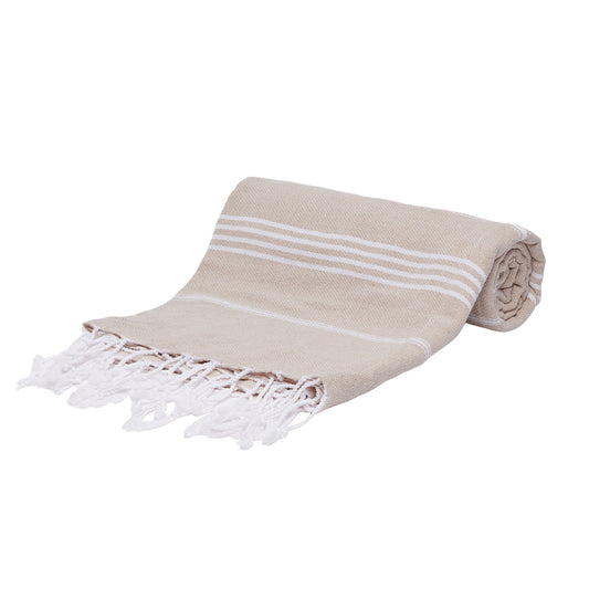 Pale Brown Beach Towel