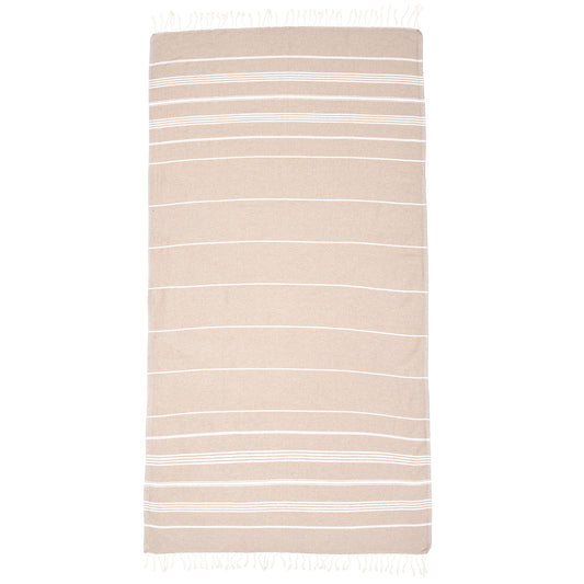 Pale Brown Beach Towel