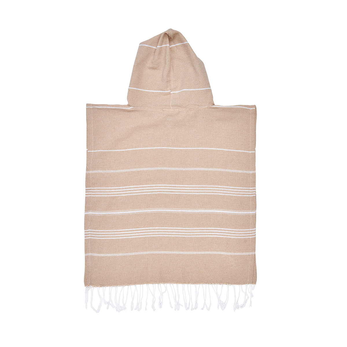 Beige Kids Beach Hooded Towel