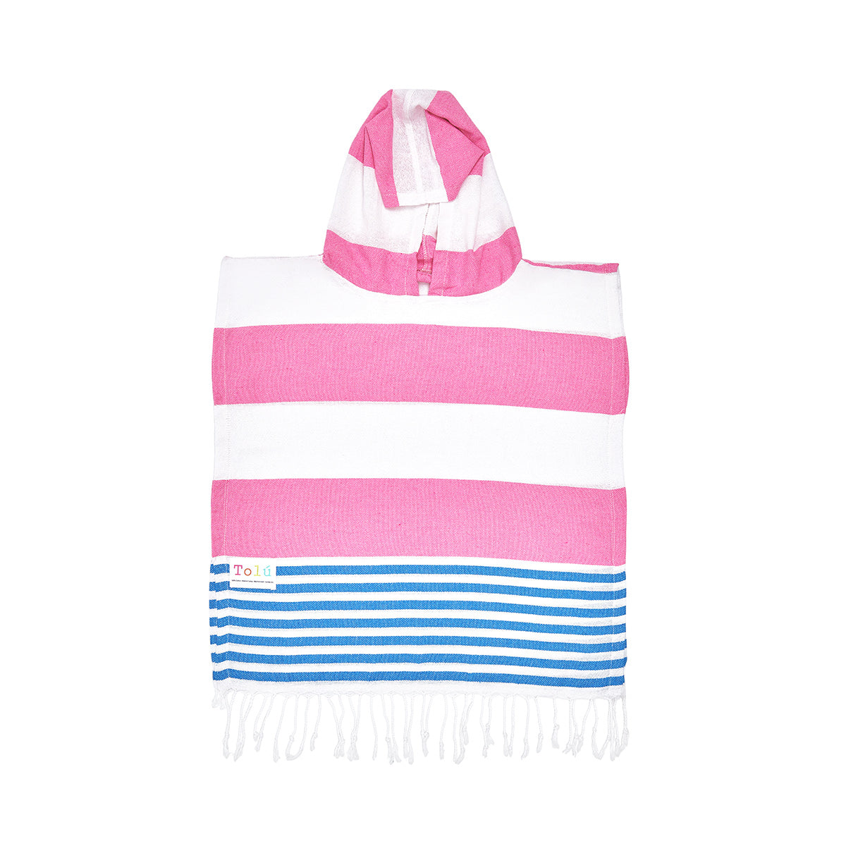 Pink Kids Beach Hooded Towel