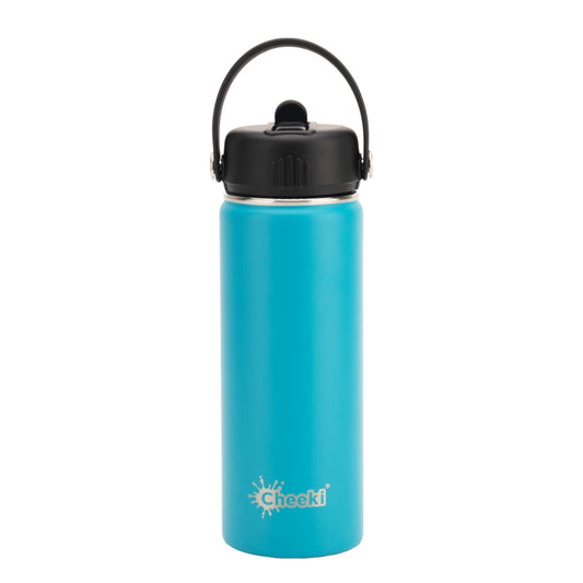 600ml Insulated Reusable Blue Water Bottle