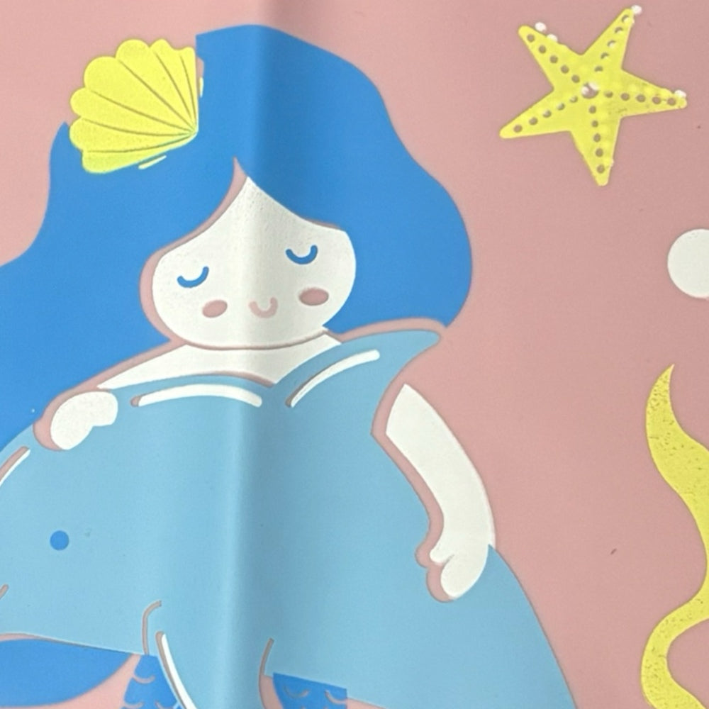 Girls’ Swim Cap With Mermaid and Dolphin