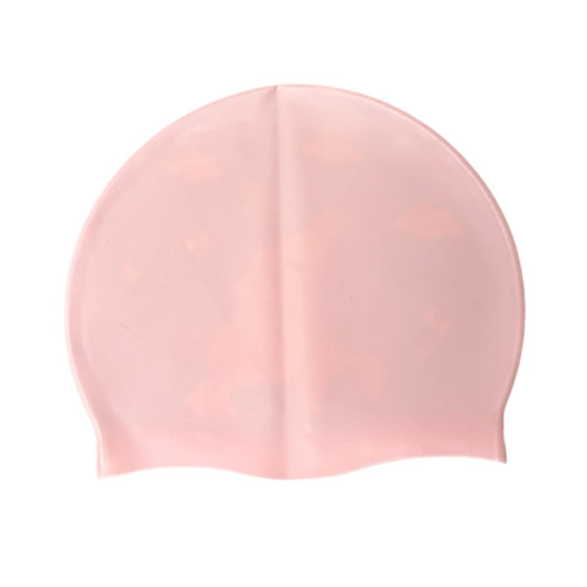 Pink swim cap on a white background