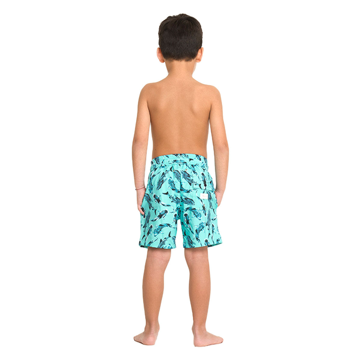 Blue Whale Shark Boy's Swim Shorts