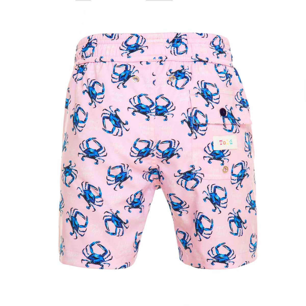 Pink Crabs Boy's Swim Shorts