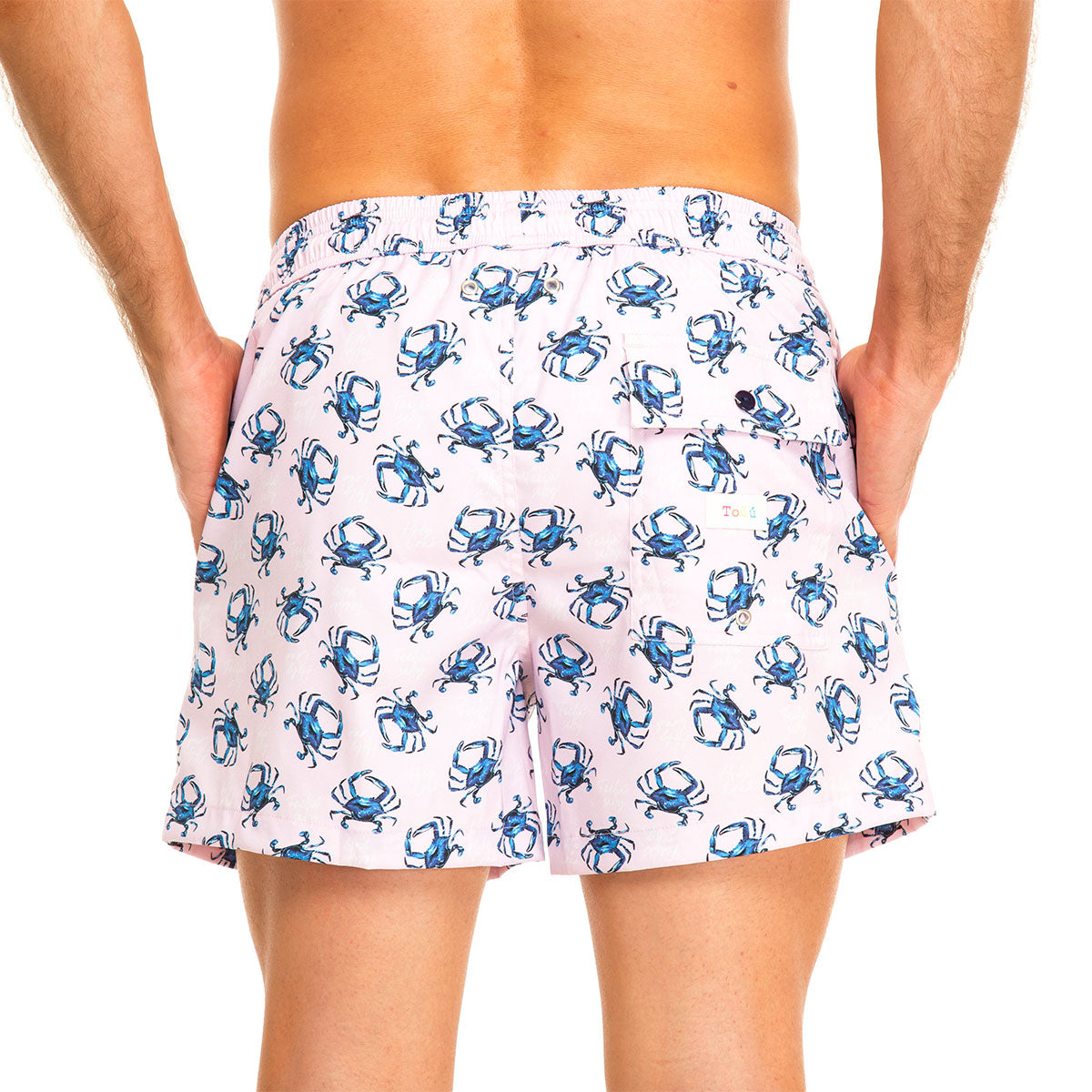 Pink Crabs Men's Swim Shorts