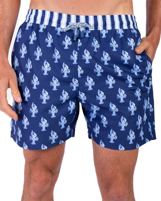 Blue Lobsters swim shorts for men LAN4 Tolu Australia