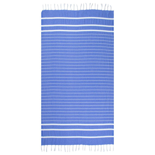 Blue and White Thin Turkish Towel tolu australia