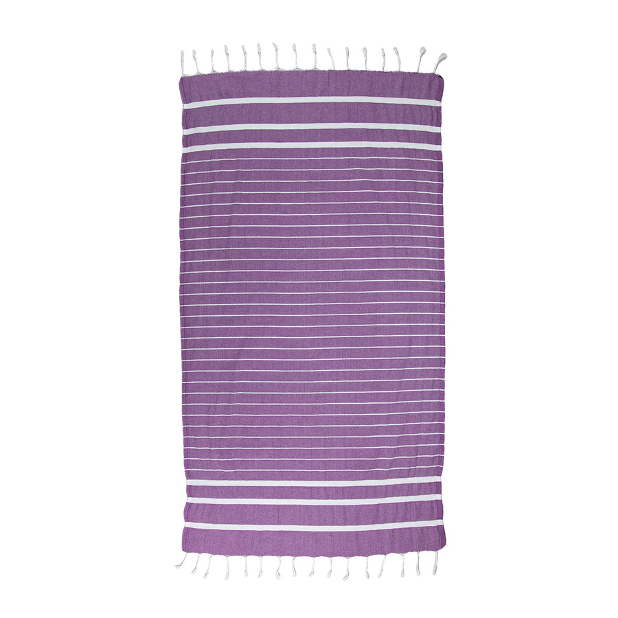 Dark Purple Thin Turkish Towel Tolu Australia Full