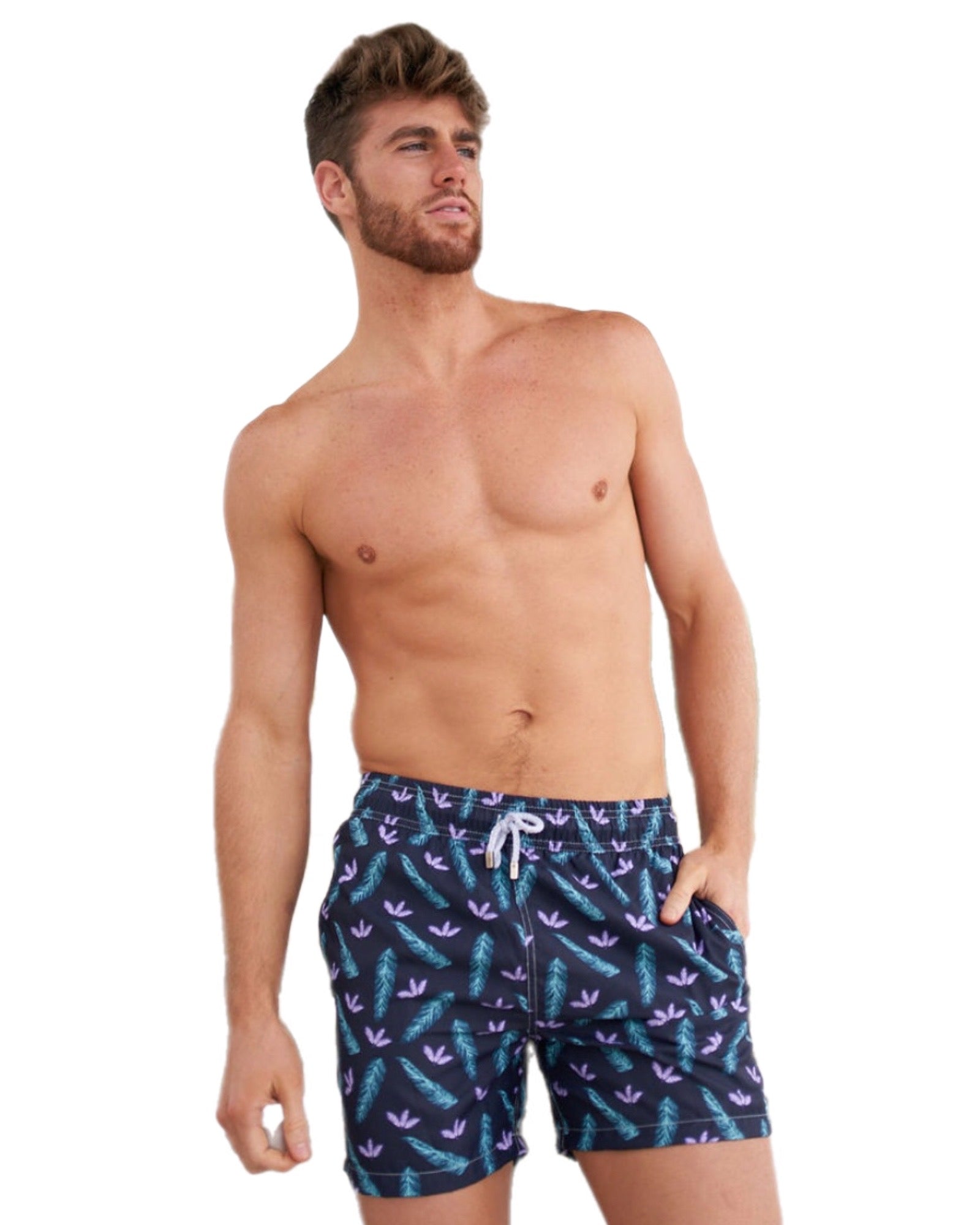 Dark leaves men board shorts Tolu Australia