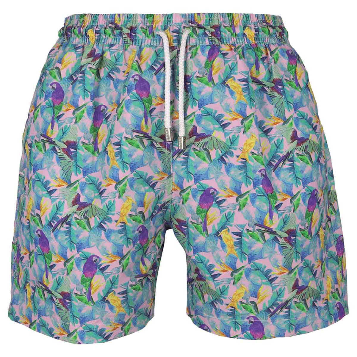 Macaws board shorts Front view for men Tolu Australia
