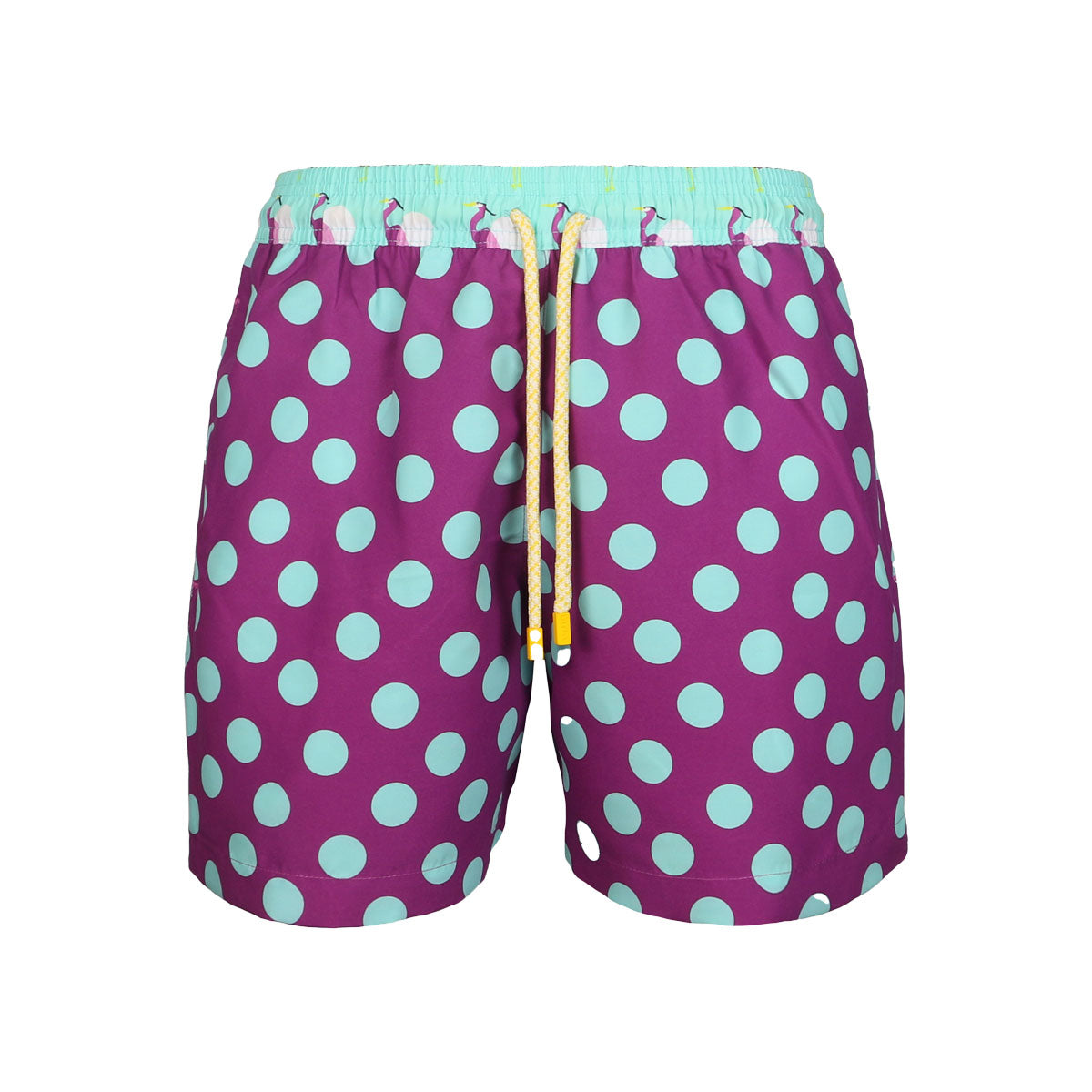 Purlpe Dots Heron kids boardshorts GARZA5