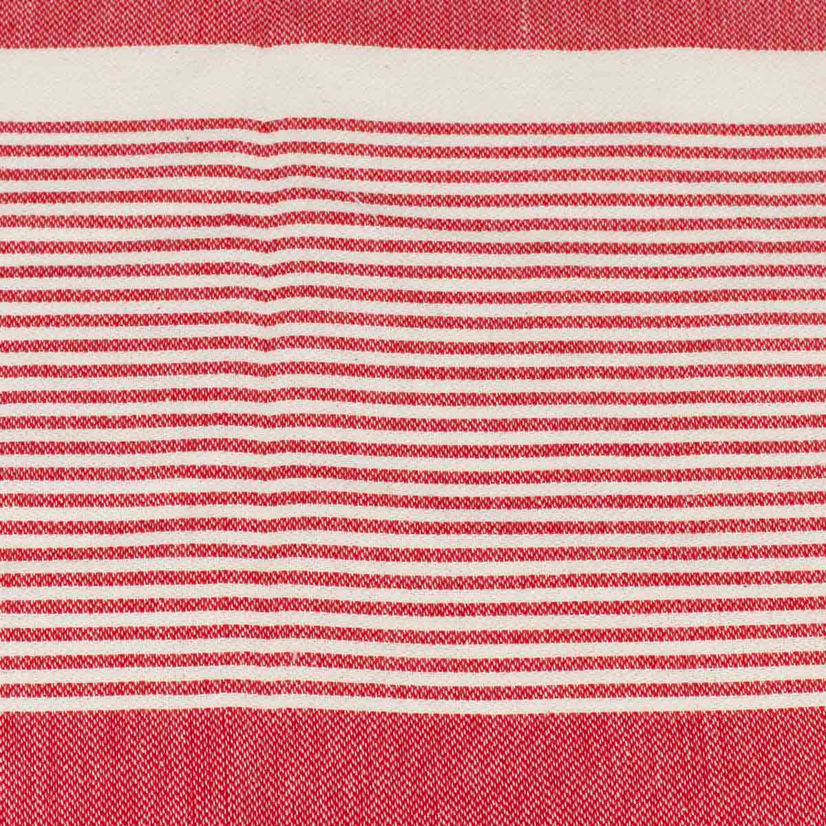 Red and white Thin Turkish Towel tolu australia