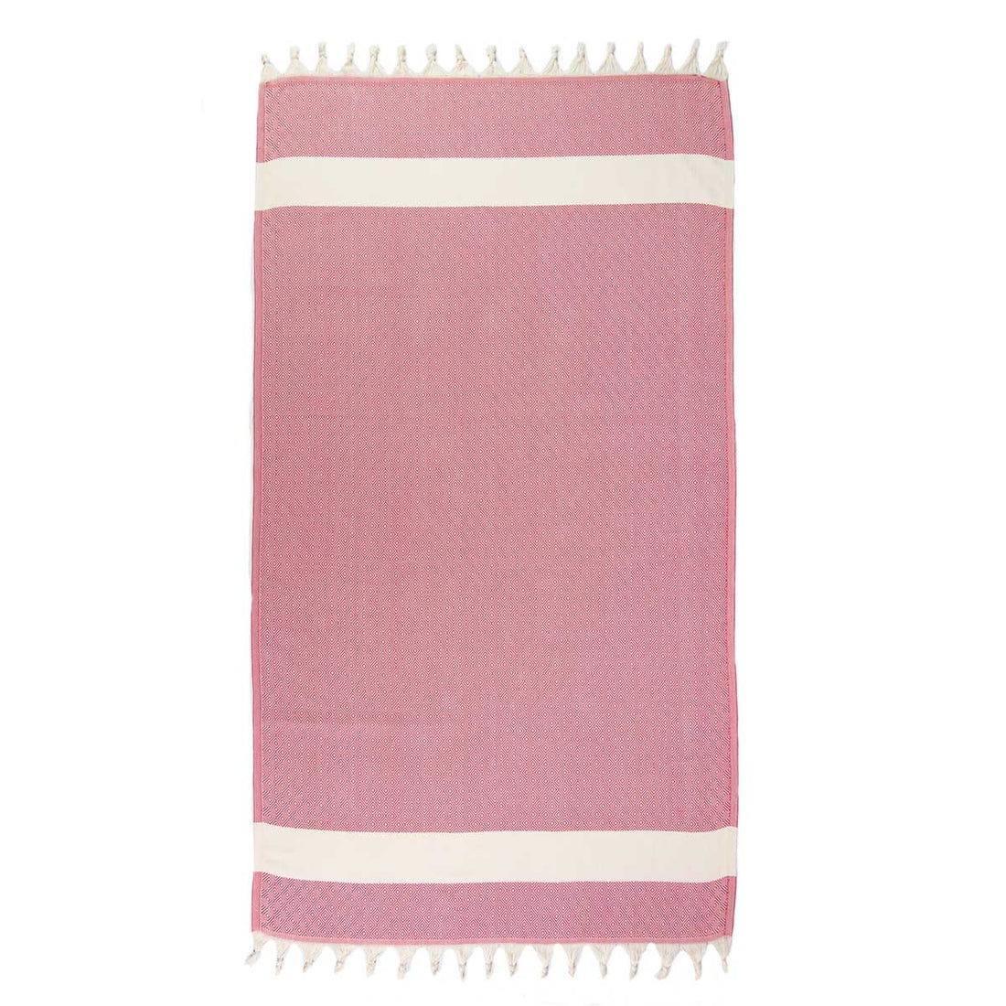 Red and White Turkish Full Towel