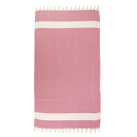 Red and White Turkish Full Towel