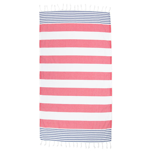 Sailor Red Thin Turkish Towel Tolu Australia Full