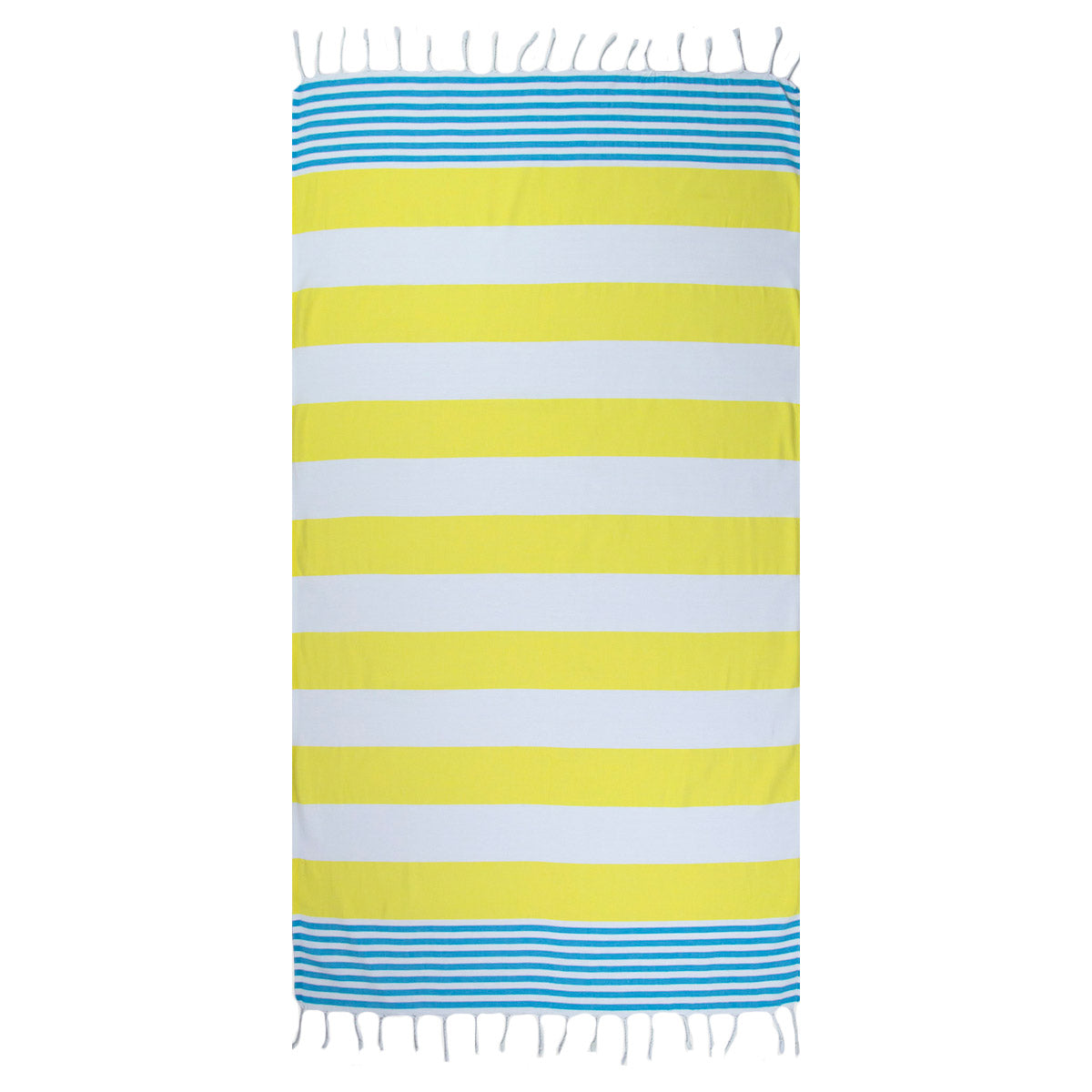 Yellow and Blue Thin Turkish Towel tolu australia