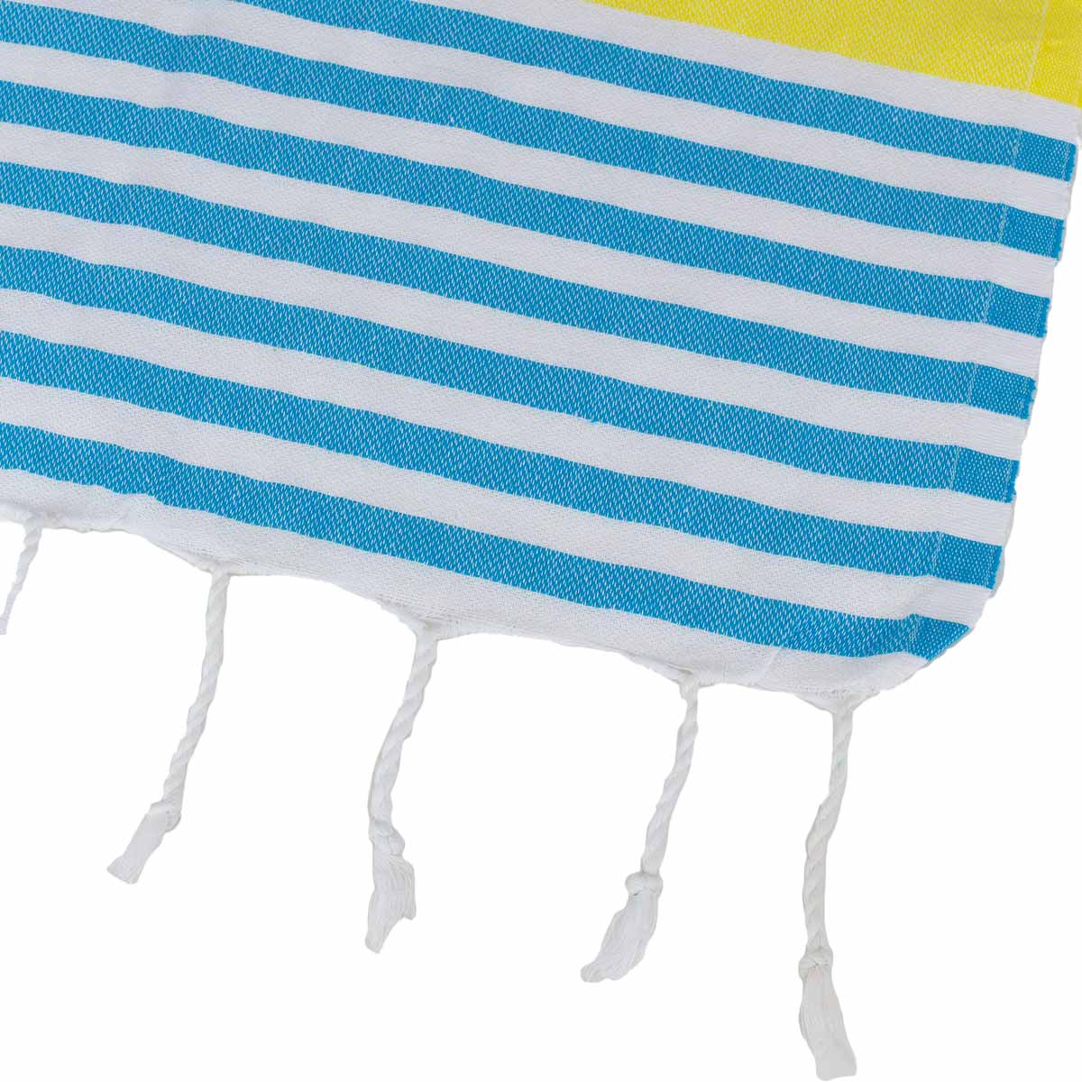 Yellow and Blue Thin Turkish Towel tolu australia