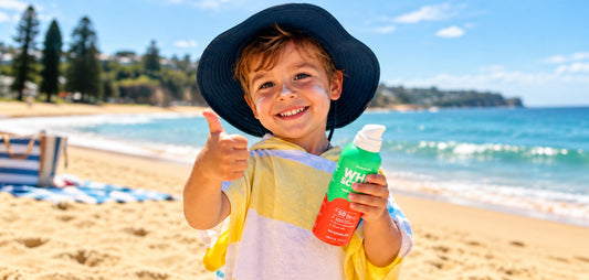 sun safety tips for children in austarlia swimwear with UV protection