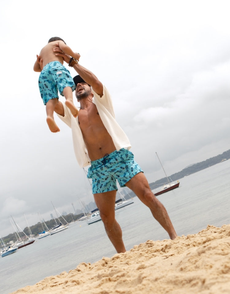 FATHER & SON MATCHING SWIMWEAR