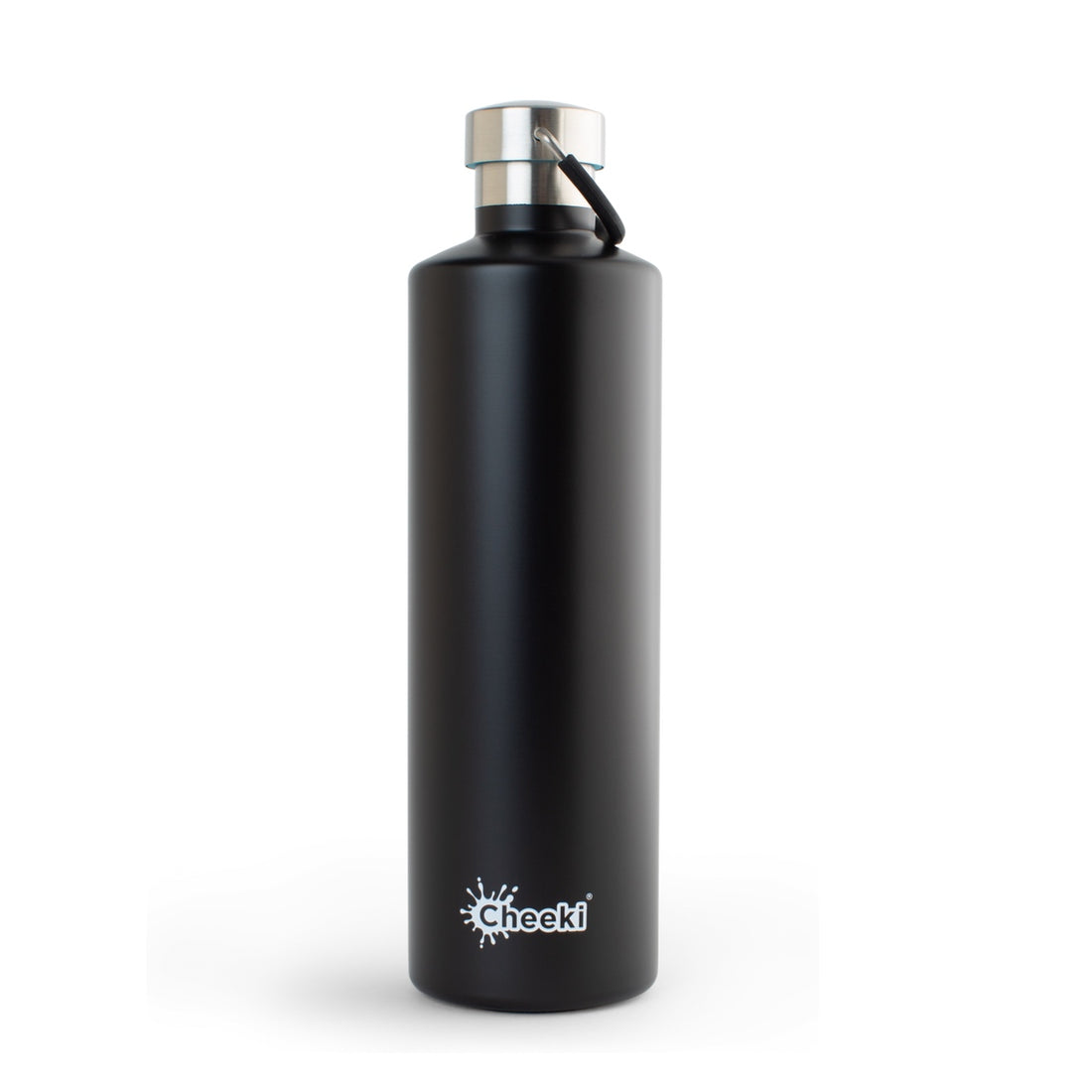 1L Stainless Steel Black Insulated Water Bottle - Reusable & BPA Free