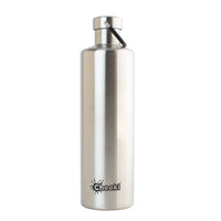 1L Stainless Steel Insulated Water Bottle - Silver Colour - Reusable & BPA Free