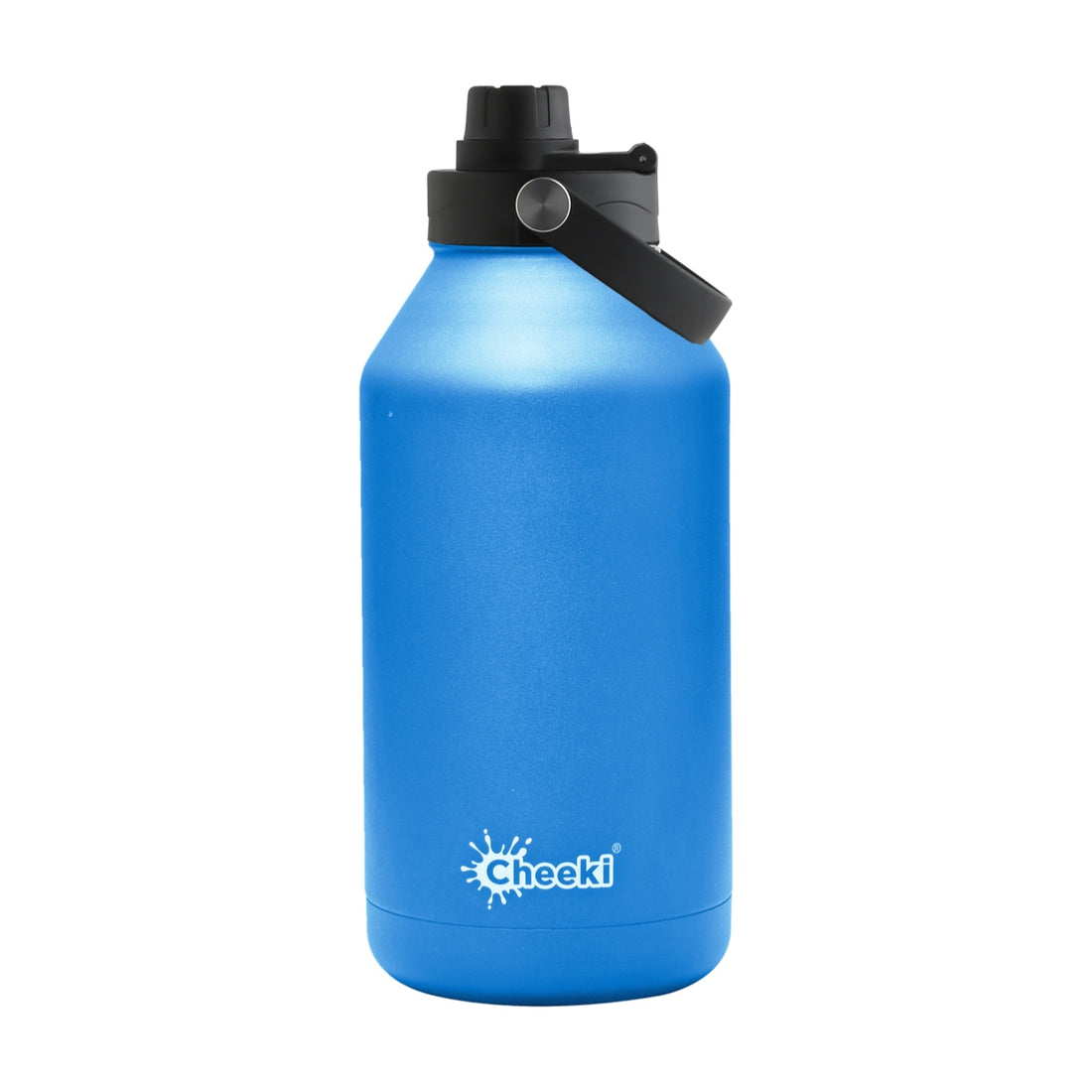 2L Insulated Big Reusable Blue Water Bottle