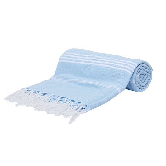 Baby Blue Thin Turkish Towel