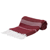 Dark Red Beach Towel