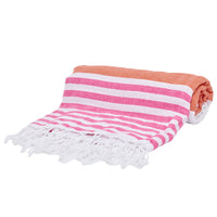 Orange and Pink Beach Towel