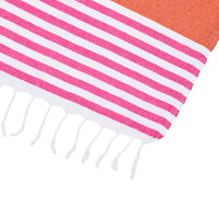 Orange and Pink Beach Towel