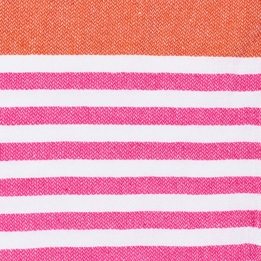 Orange and Pink Beach Towel