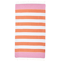 Orange and Pink Beach Towel