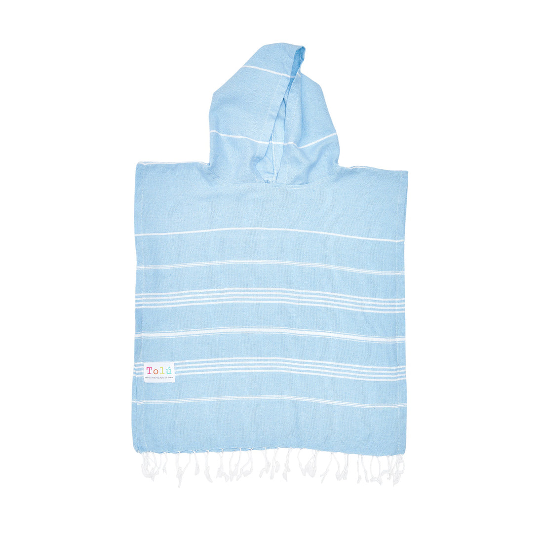 Baby Blue Kids Beach Hooded Towel