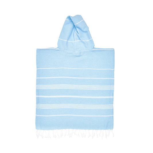 Baby Blue Kids Beach Hooded Towel