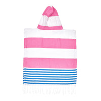  Pink Kids Beach Hooded Towel