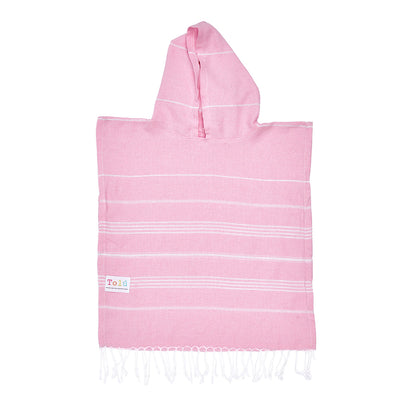 Baby Pink Kids Beach Hooded Towel