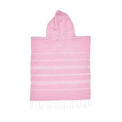Baby Pink Kids Beach Hooded Towel