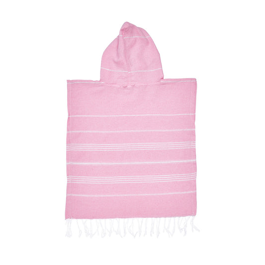 Baby Pink Kids Beach Hooded Towel