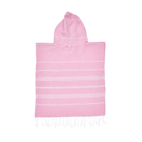 Baby Pink Kids Beach Hooded Towel