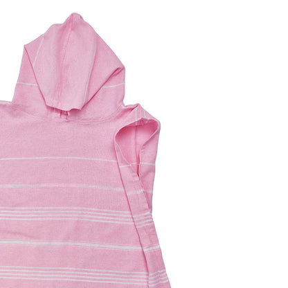Baby Pink Kids Beach Hooded Towel