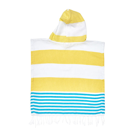 Yellow Kids Beach Hooded Towel