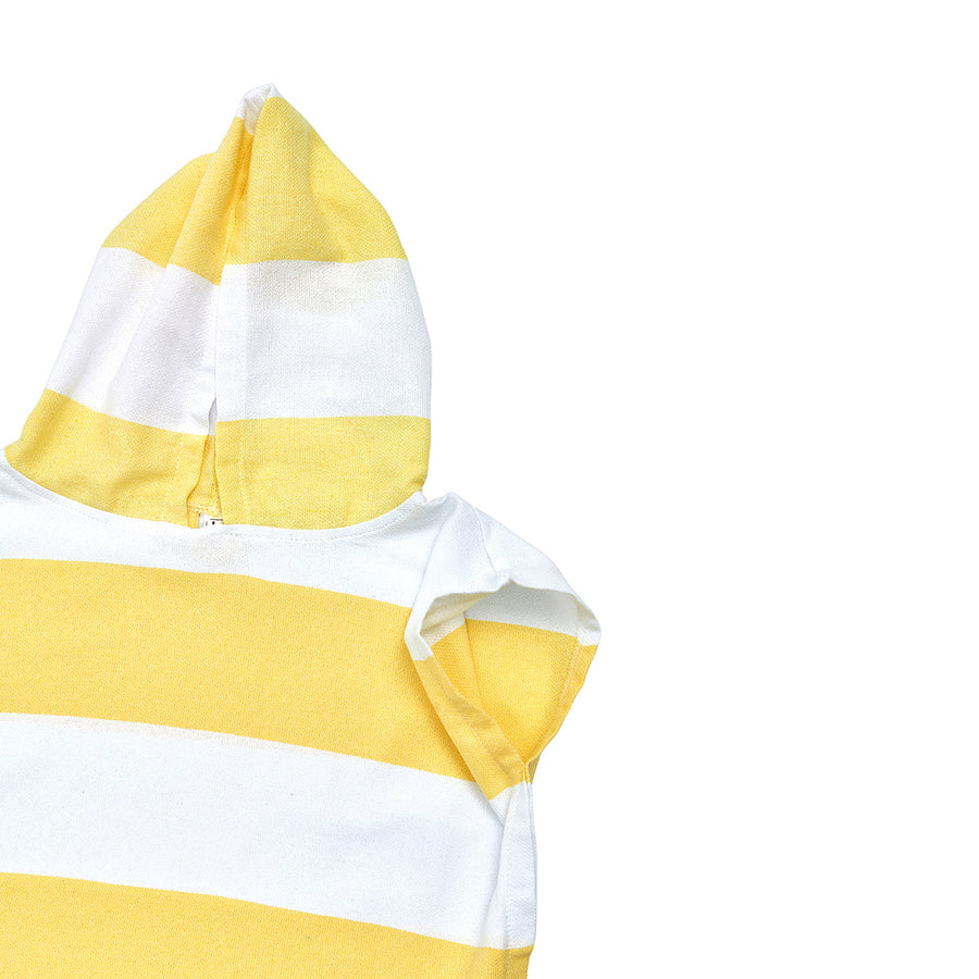 Yellow Kids Beach Hooded Towel