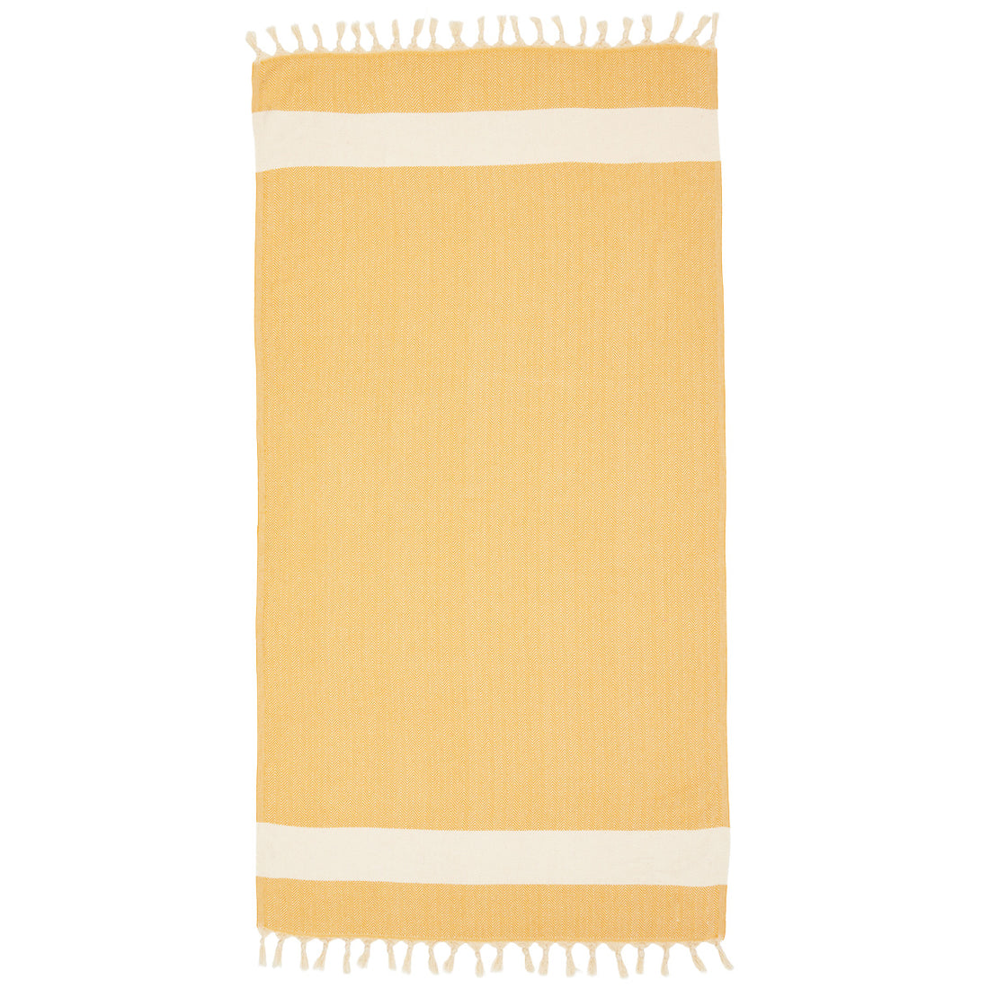 Yellow Zig Zag Beach Towel