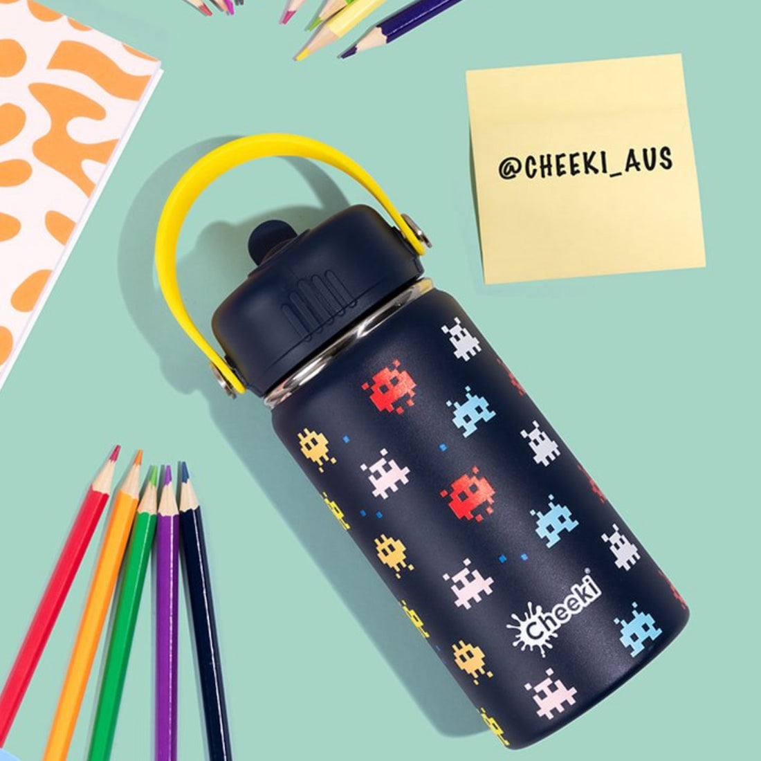 Insulated Water Bottle with Arcade for Kids - 400 ml