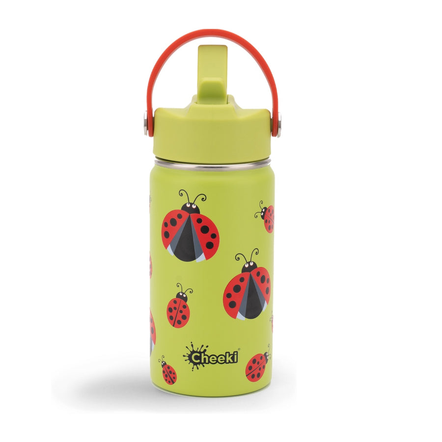 Insulated Water Bottle with Ladybugs for Kids - 400 ml