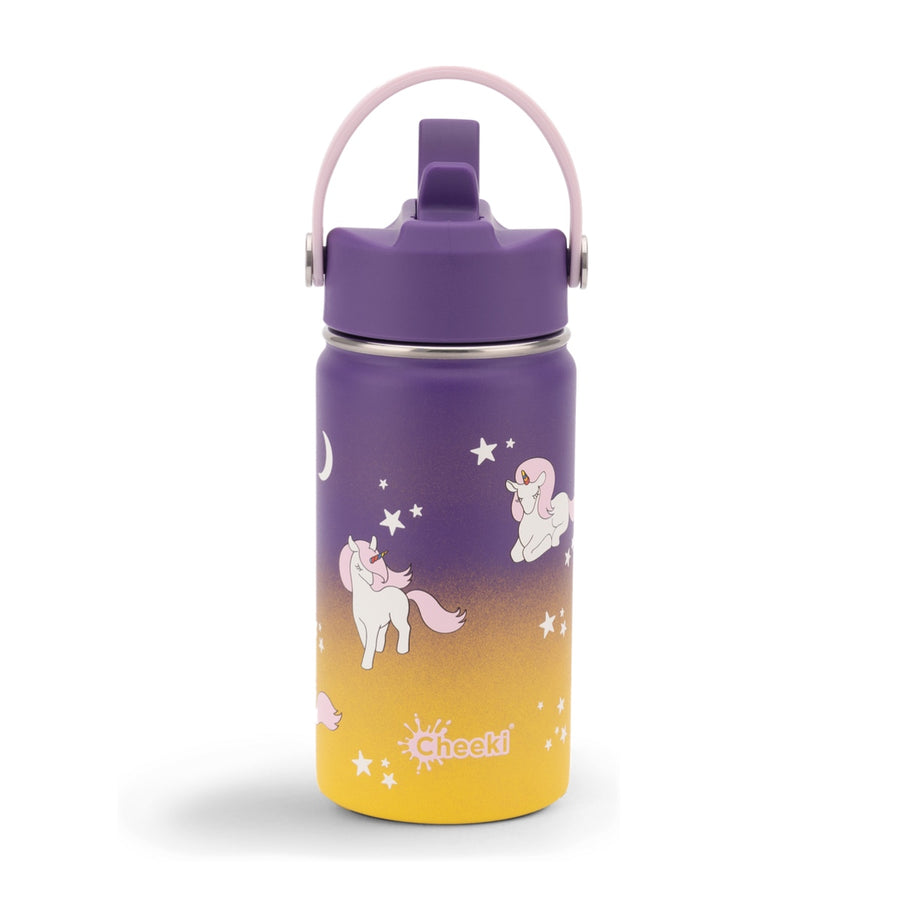 Insulated Water Bottle with Unicorns for Kids - 400 ml