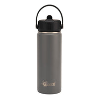 600ml Insulated Reusable Grey Water Bottle