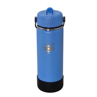 750ml Reusable Blue Water Bottle With Straw Lid and Single Wall