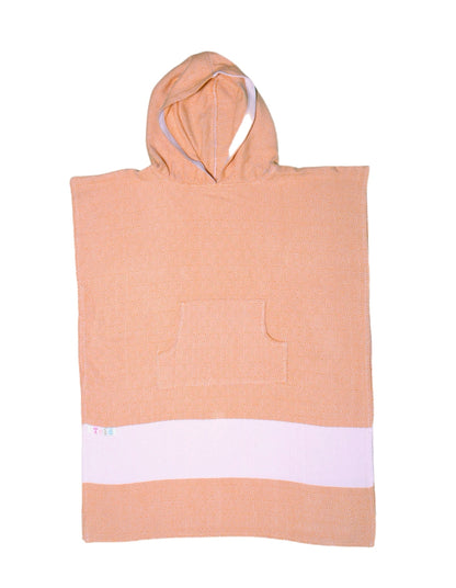 Adult Hooded Beach Towel in Orange – Quick-Dry Swim Poncho for Swimming & Surfing